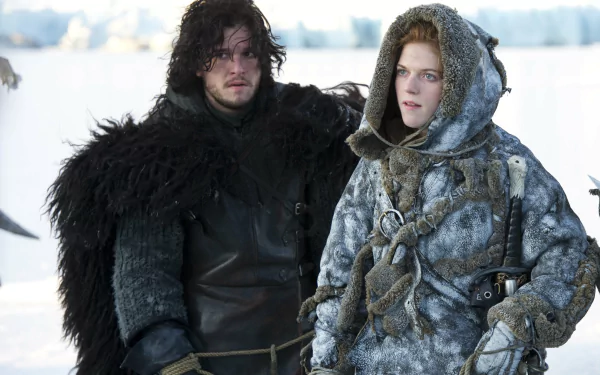 Rose Leslie Kit Harington Ygritte (Game of Thrones) Jon Snow TV Show Game Of Thrones HD Desktop Wallpaper | Background Image