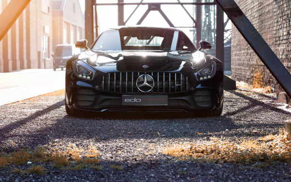 supercar black car car Mercedes-Benz vehicle Mercedes-AMG GT R HD Desktop Wallpaper | Background Image