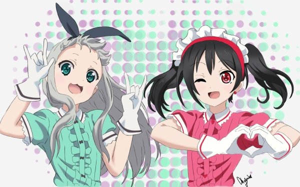 Anime Crossover Hideri Kanzaki Nico Yazawa Love Live! Blend S HD Wallpaper | Background Image