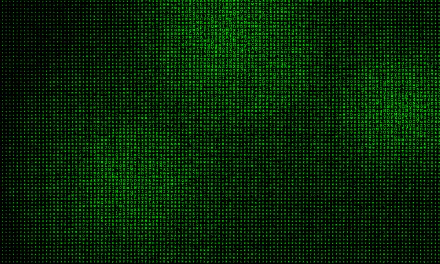 Abstract green 2K Quad HD PC desktop wallpaper and background: matrix-like pattern of tiny numbers and letters forming a textured green-on-black grid.
