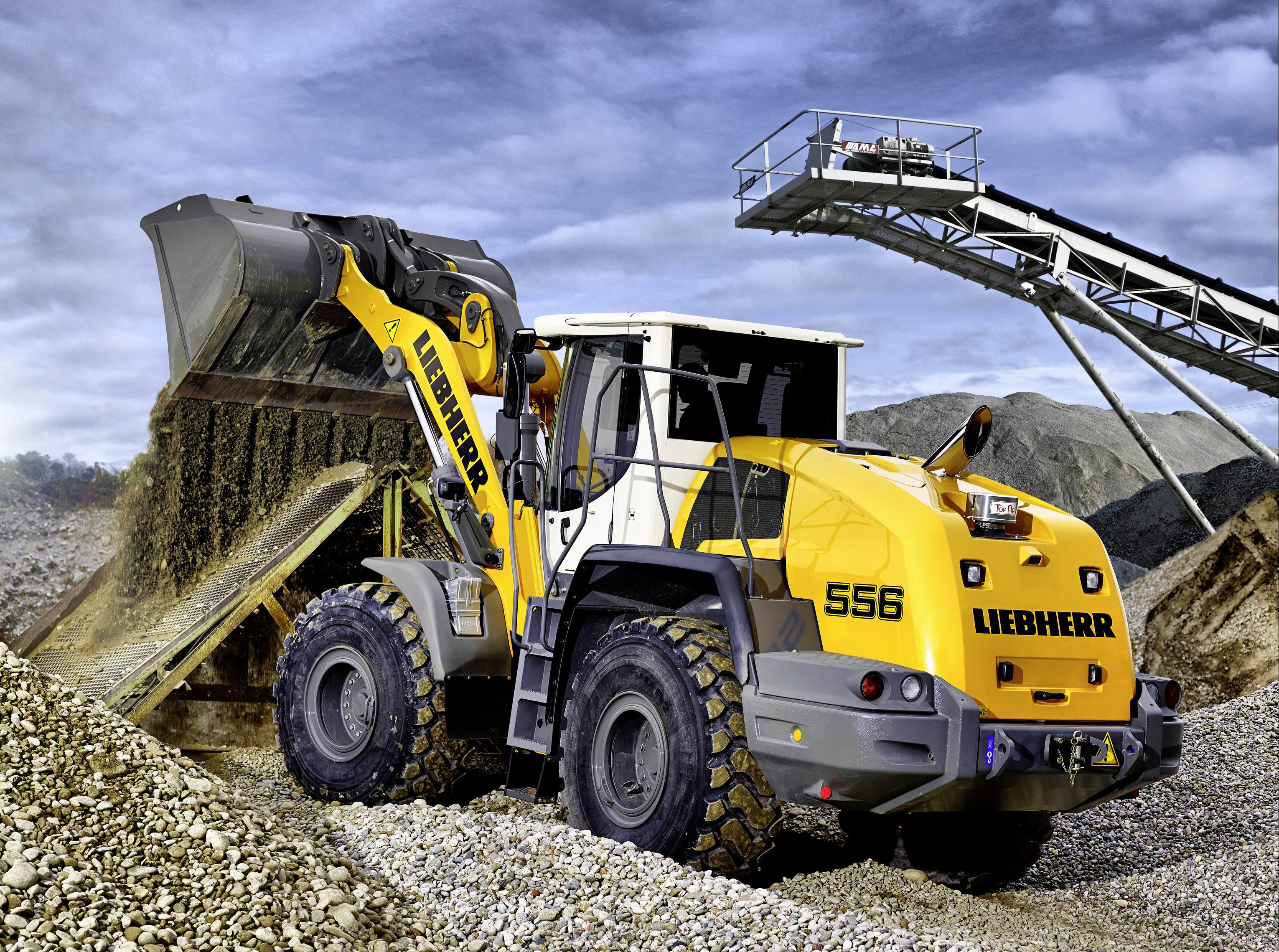 Download Liebherr L556 Vehicle Wheel Loader HD Wallpaper