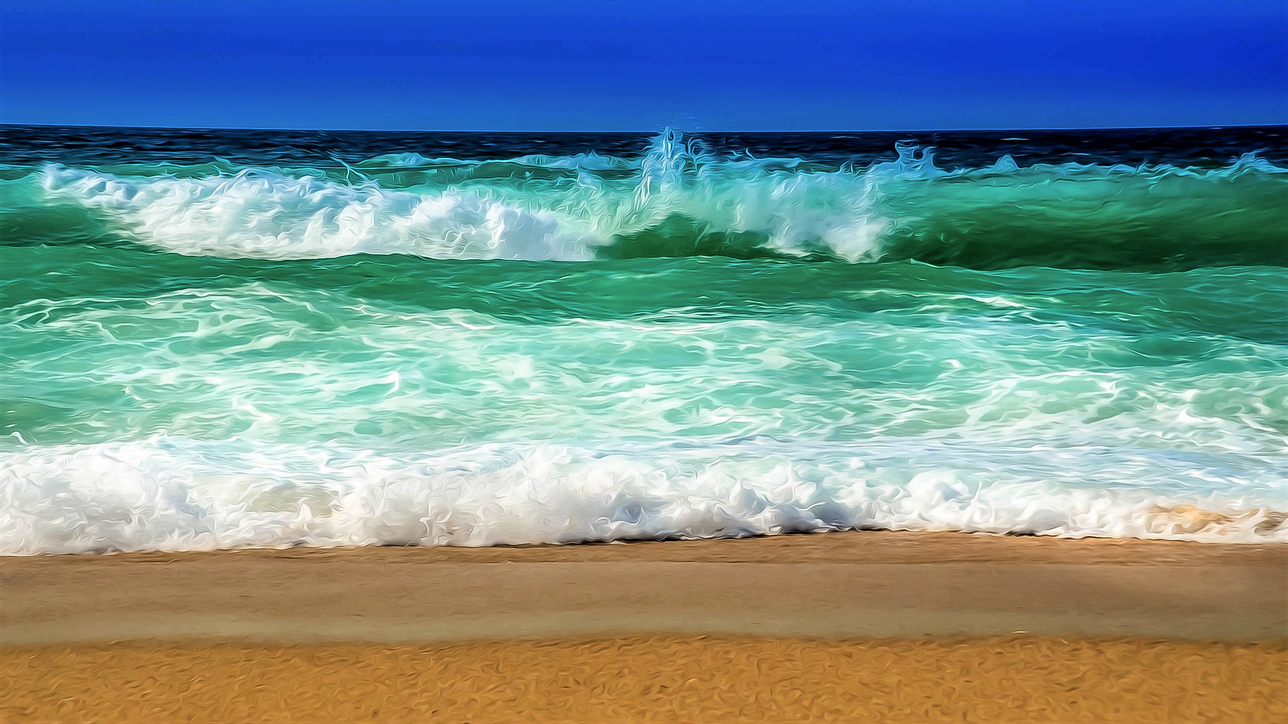 beach ocean waves