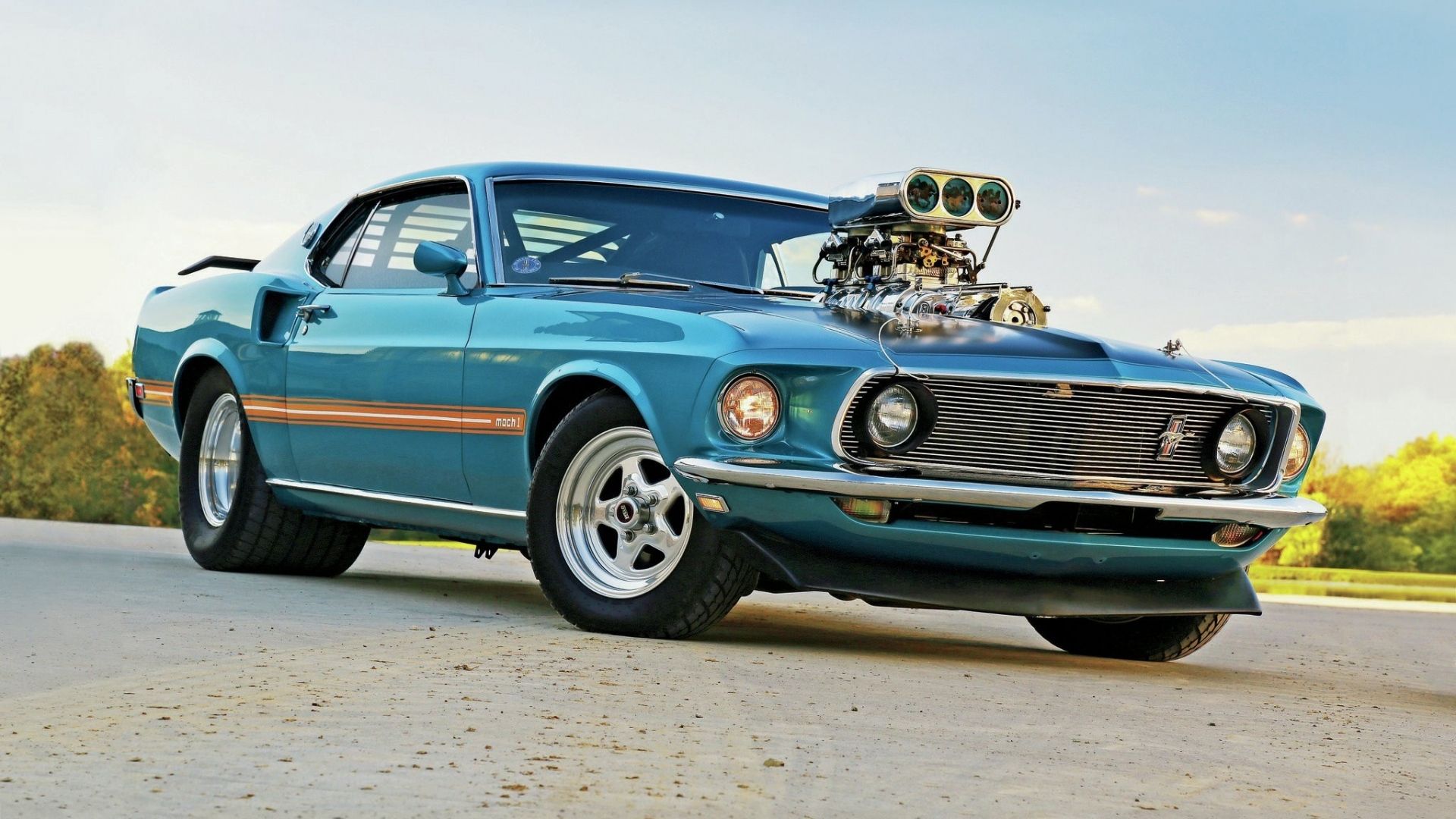 1969 Ford Mustang Mach 1 Hd Wallpaper Background Image 1920x1080