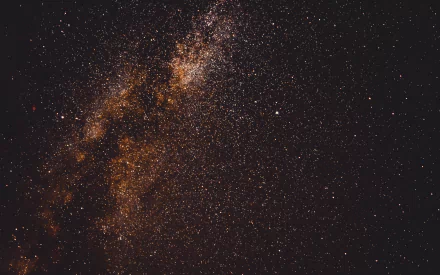 A detailed 4K Ultra HD Sci-Fi space scene showcasing a dense cluster of stars and cosmic dust against a dark galaxy backdrop.