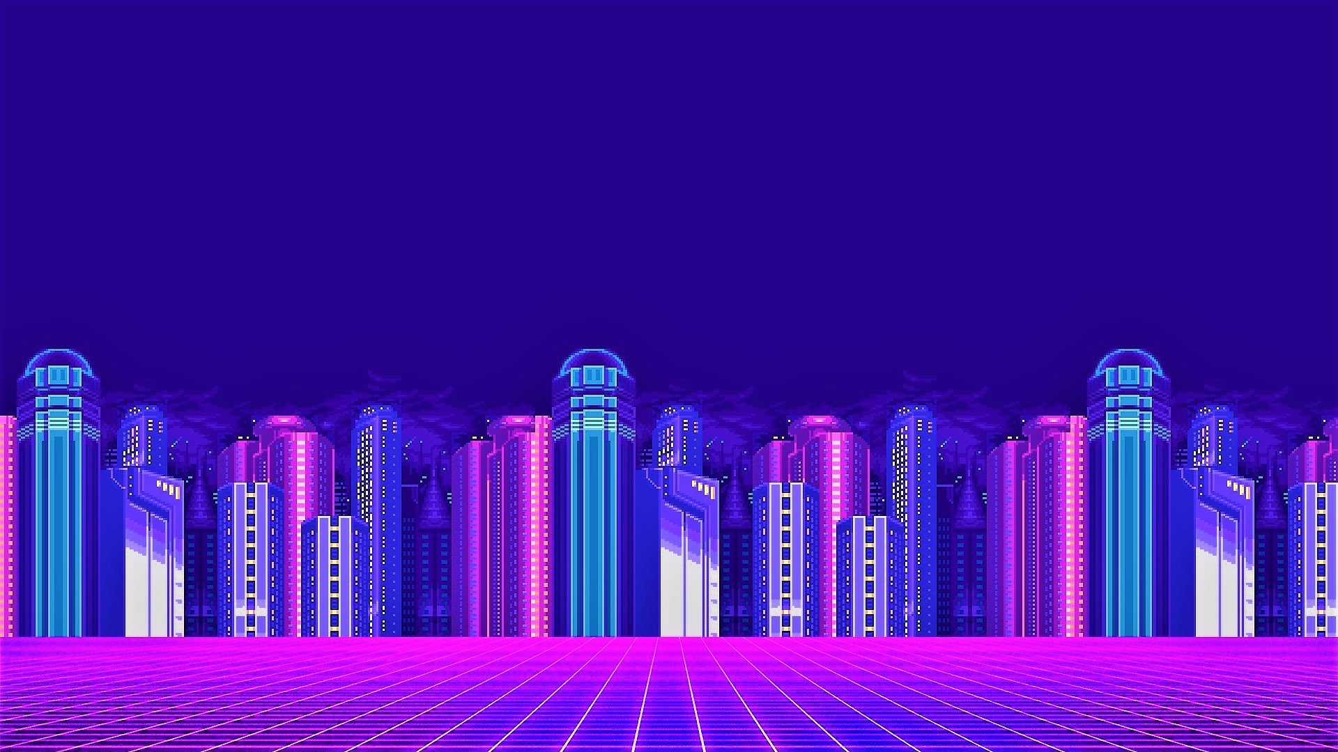 Neon City HD wallpaper