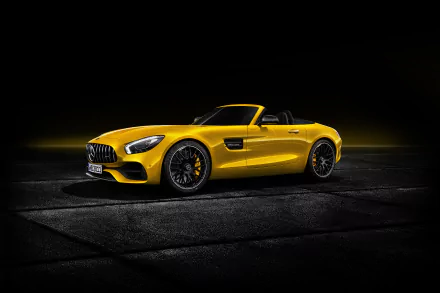 cabriolet yellow car supercar car Mercedes-Benz Mercedes-AMG GT vehicle Mercedes-AMG GT S HD Desktop Wallpaper | Background Image