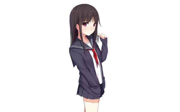  Anime Girl by IK @_itakana