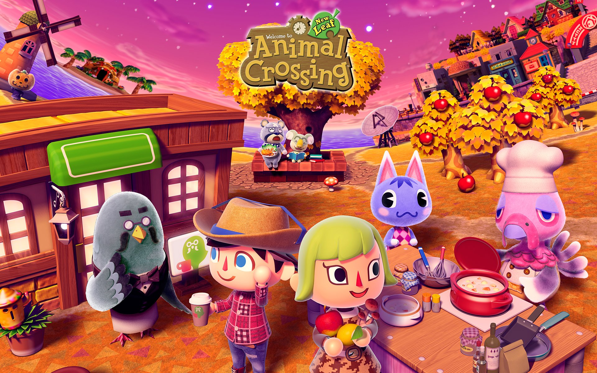 Animal Crossing Thanksgiving Wallpaper