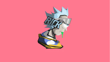 Rick Sanchez from the TV show Rick and Morty starring in a high-definition desktop wallpaper and background.