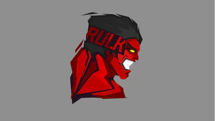 Comic Red Hulk HD Desktop Wallpaper | Background Image