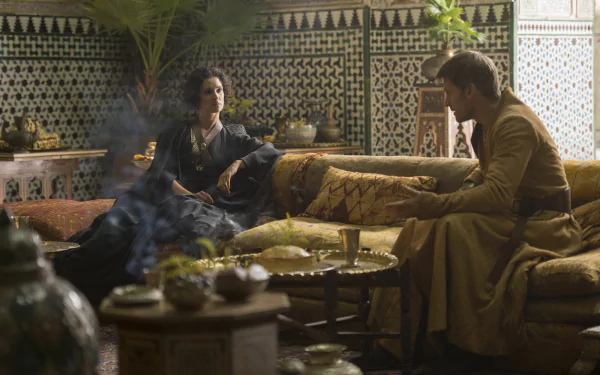 Indira Varma Nikolaj Coster-Waldau Ellaria Sand Jaime Lannister TV Show Game Of Thrones HD Desktop Wallpaper | Background Image