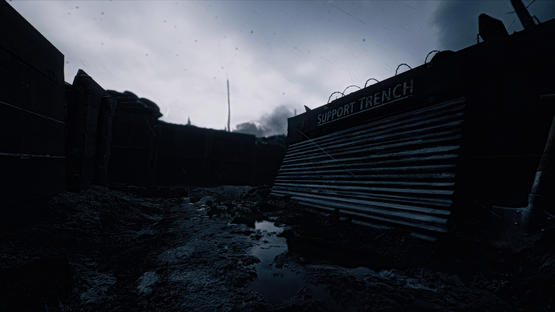 Download Trenches Video Game Battlefield 1 HD Wallpaper by FLX-II