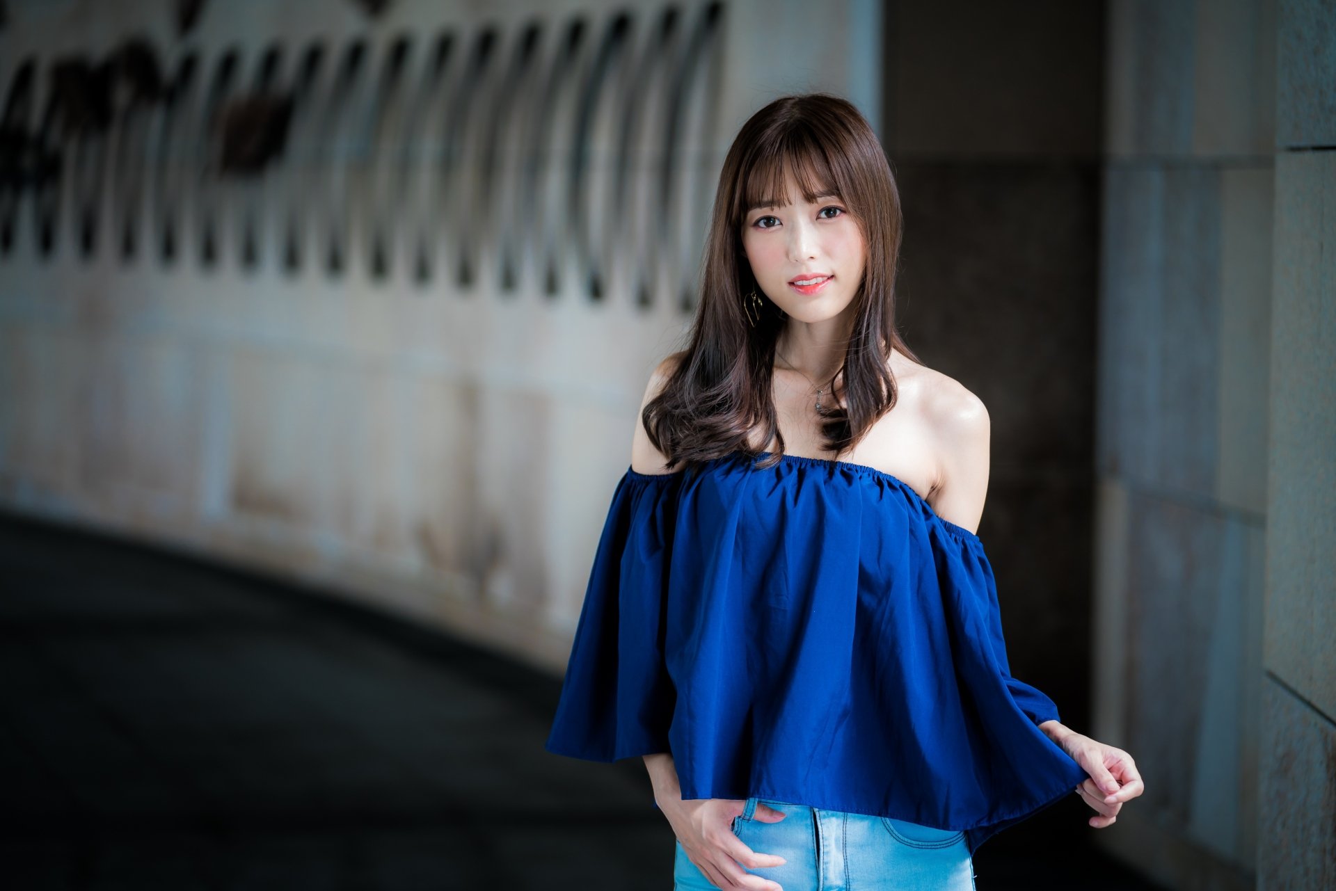 Download Brown Eyes Smile Brunette Model Woman Asian 4k Ultra HD Wallpaper