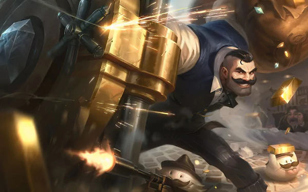 4K Ultra HD League of Legends PC wallpaper featuring Braum in action, showcasing dynamic gameplay elements from the popular video game.