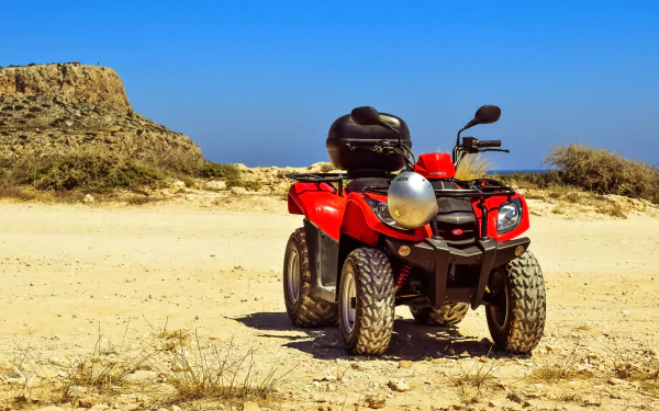  Red KYMCO ATV/Quad (Dune Buggy) by Dimitris Vetsikas