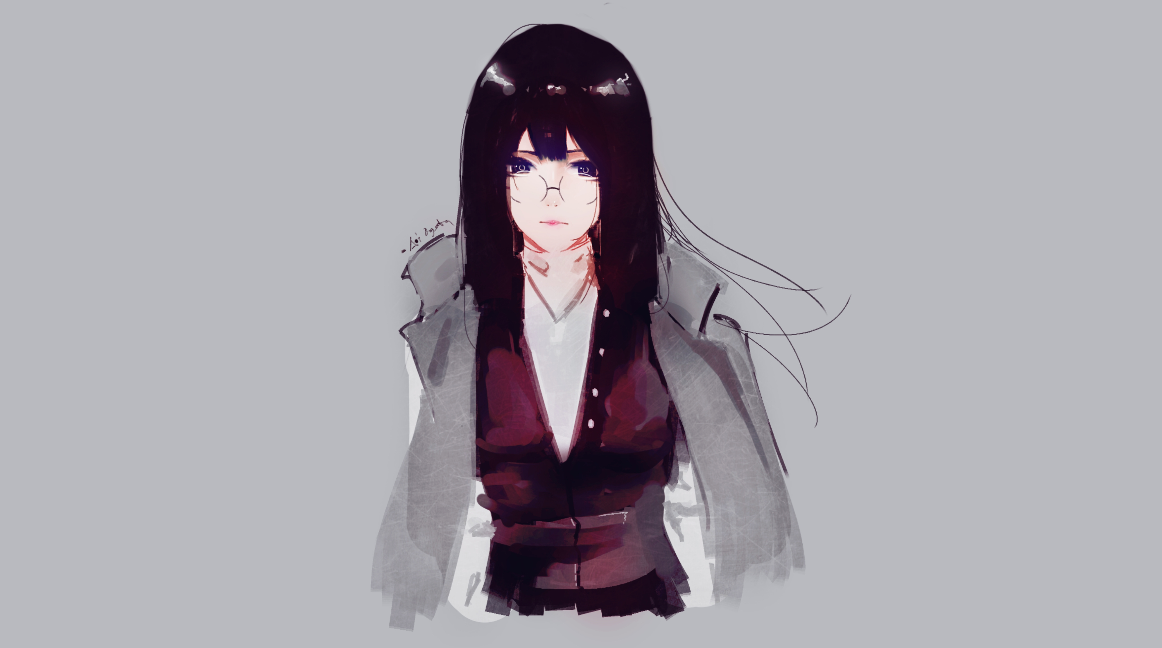 4K Ultra HD Original Anime Portrait: Bold and Striking by Aoi Ogata