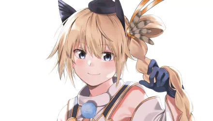 HD PC desktop wallpaper featuring Jeanne d'Arc from Fate/Grand Order, showcasing anime-style art with detailed coloring and soft lighting.