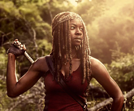 Michonne (The Walking Dead) Danai Gurira TV Show The Walking Dead HD Desktop Wallpaper | Background Image