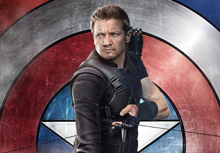 Jeremy Renner Hawkeye movie Captain America: Civil War HD Desktop Wallpaper | Background Image