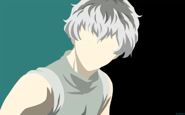 Haise Sasaki minimalist white hair Anime Tokyo Ghoul:re minimalist anime HD Desktop Wallpaper | Background Image