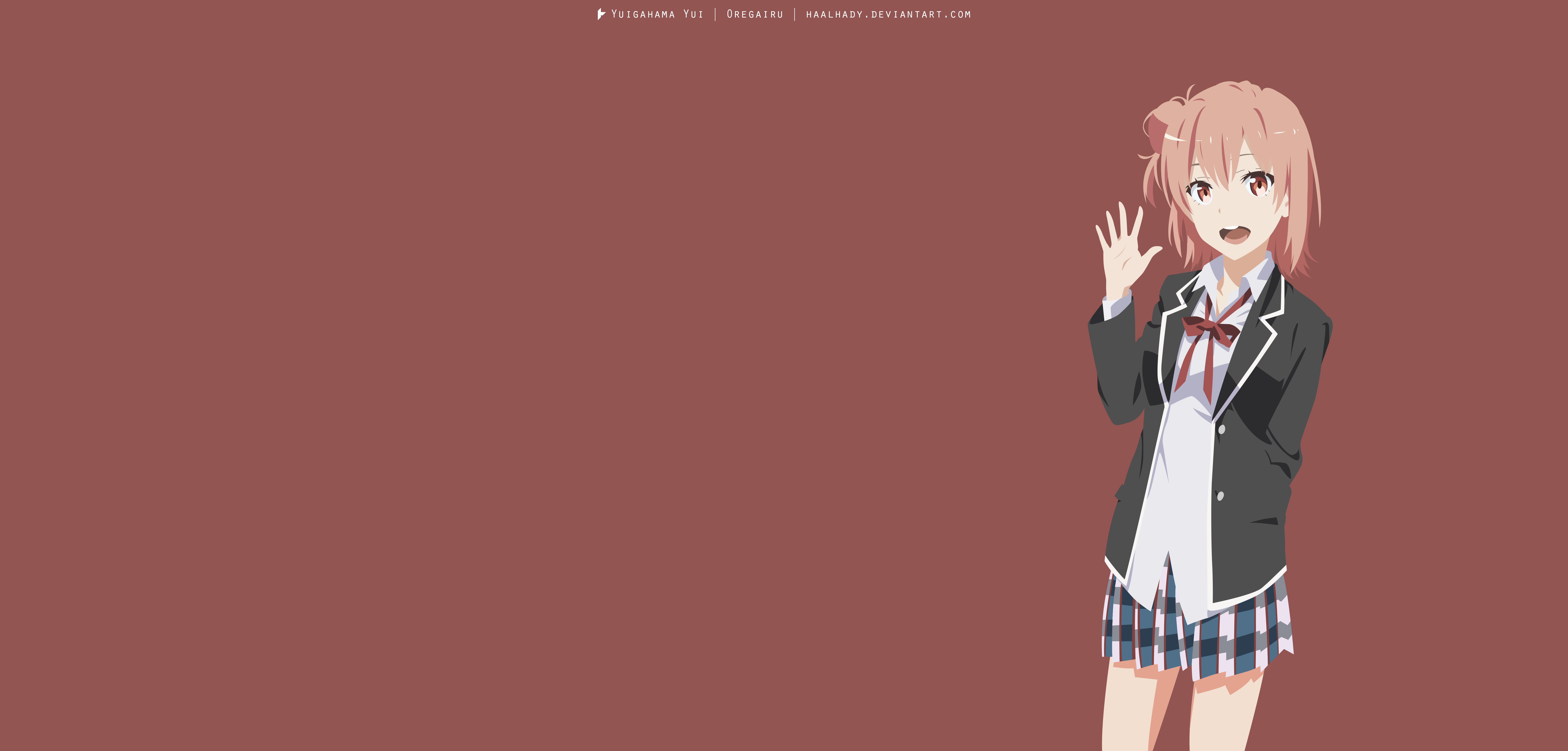Download Minimalist Yui Yuigahama Anime My Teen Romantic Comedy Snafu 4k Ultra Hd Wallpaper By