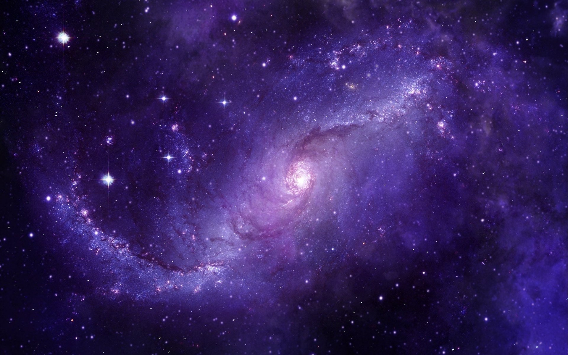 Purple Space Hd Wallpaper Background Image 19x10 Id Wallpaper Abyss