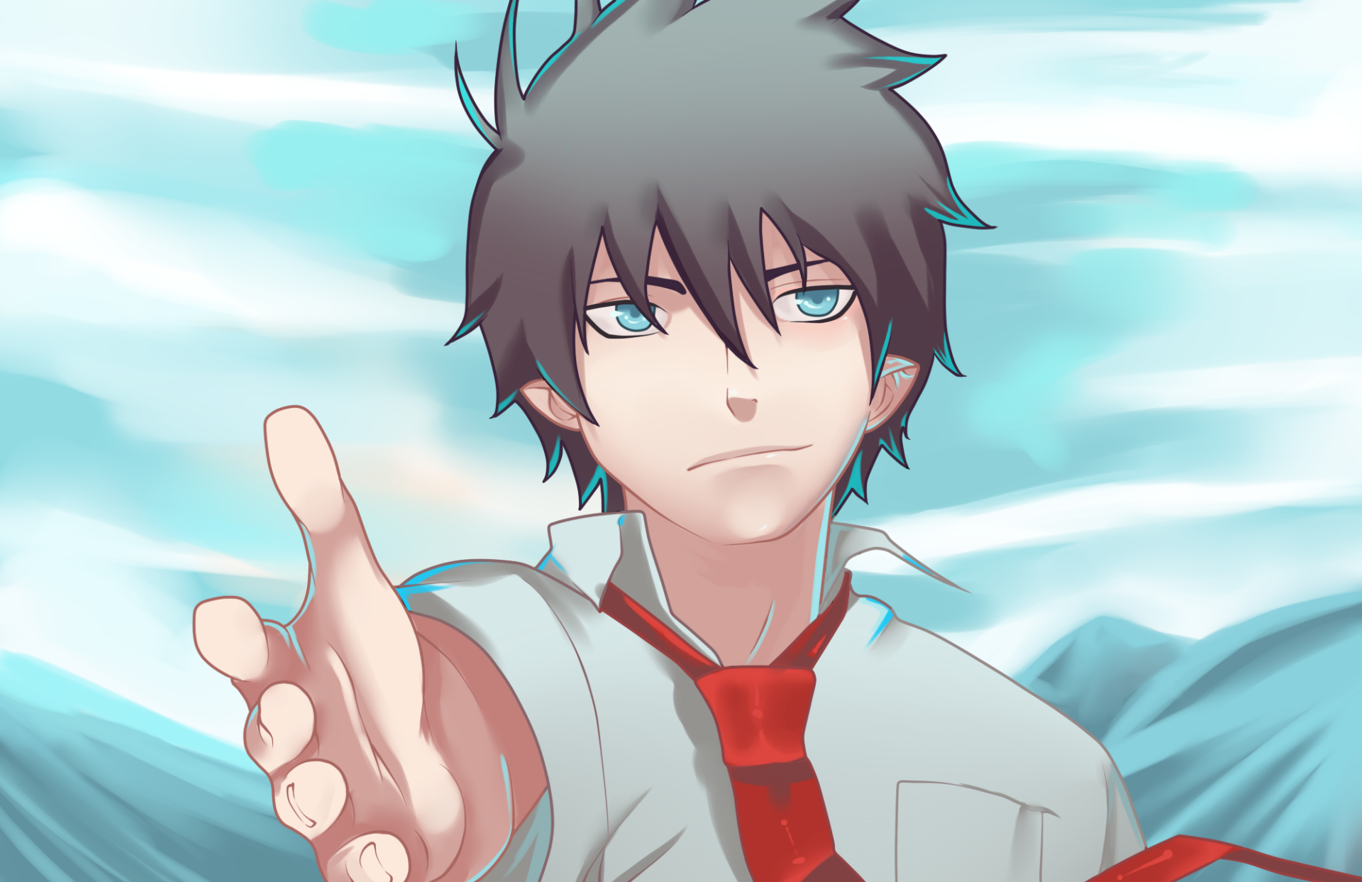 Download Rin Okumura Anime Blue Exorcist HD Wallpaper by Plaitum