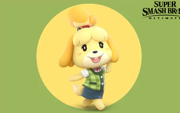 Animal Crossing Isabelle (Animal Crossing) video game Super Smash Bros. Ultimate HD Desktop Wallpaper | Background Image