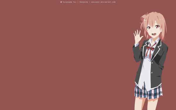 Anime My Teen Romantic Comedy SNAFU Yui Yuigahama Minimalist HD Wallpaper | Background Image
