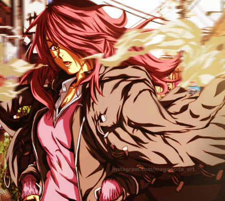 HD anime desktop wallpaper featuring Rindō Kobayashi from Food Wars: Shokugeki no Soma, showcasing dynamic movement and vibrant colors.