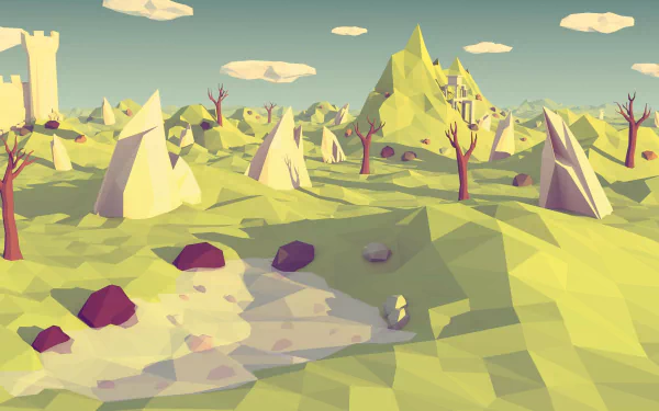facets polygon artistic low poly HD Desktop Wallpaper | Background Image