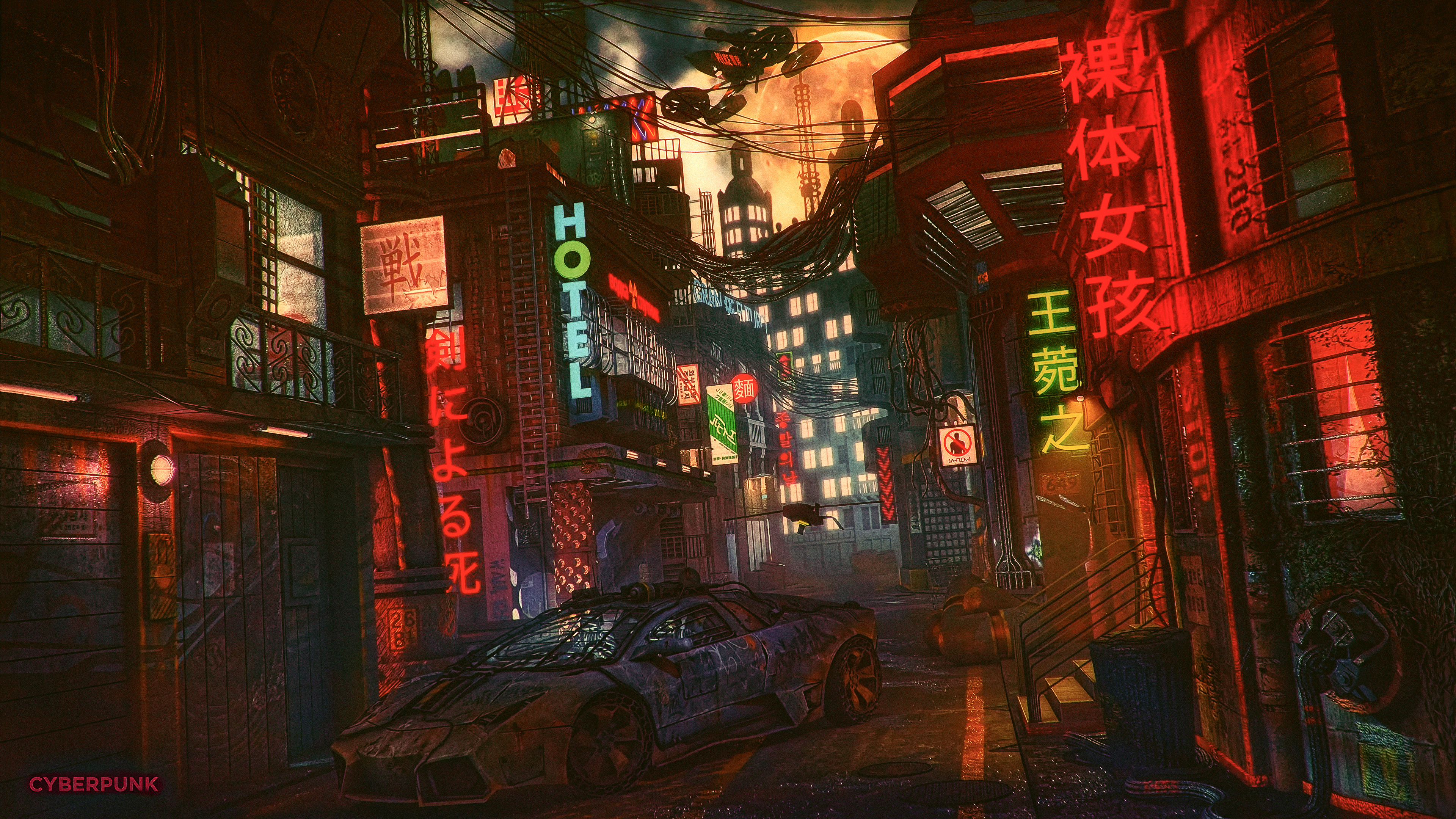 Sci Fi Cyberpunk 4k Ultra HD Wallpaper | Background Image | 3840x2160