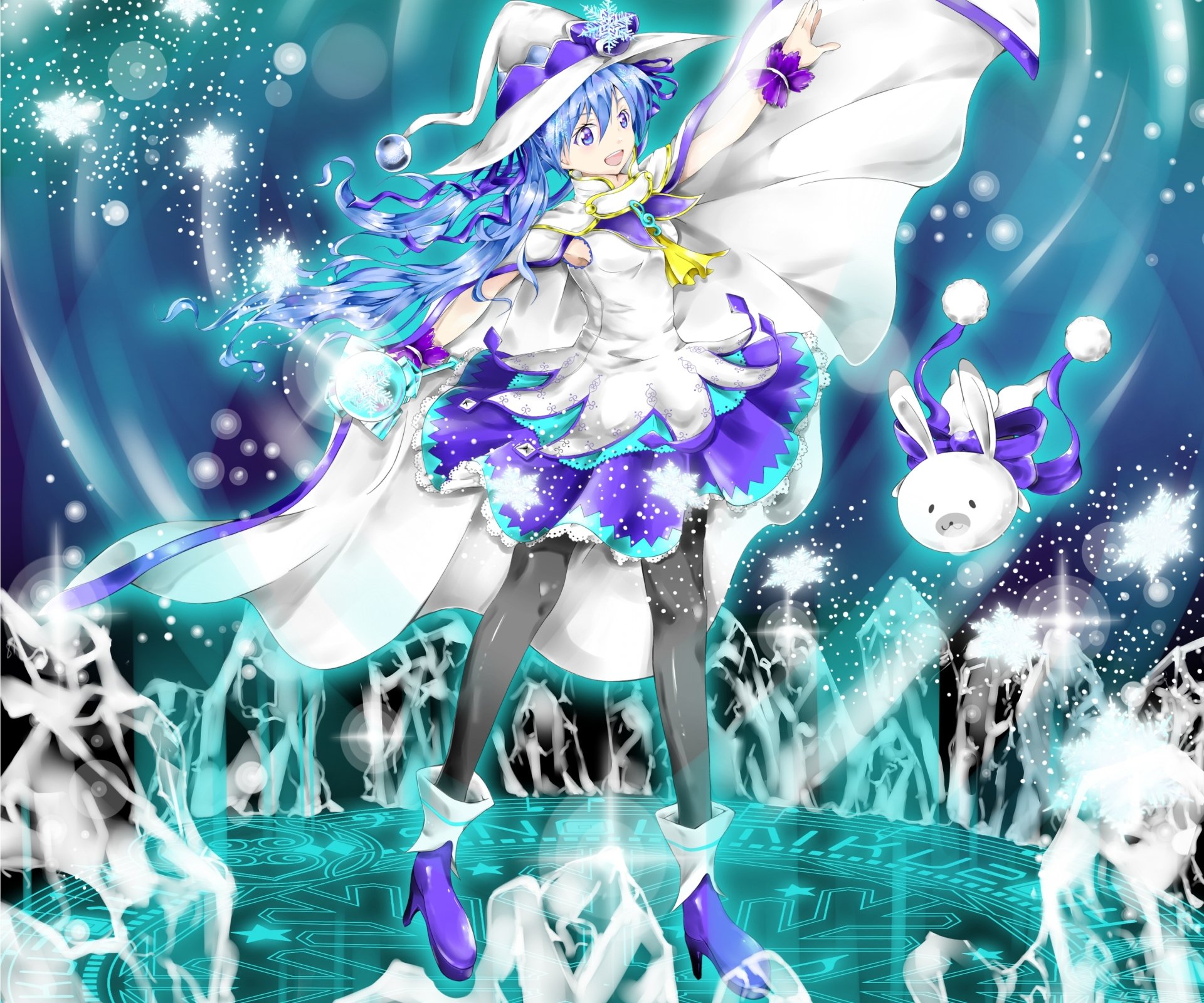 Download Singer Witch Hatsune Miku Anime Vocaloid HD Wallpaper by まるさし