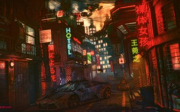 Cyberpunk Car 4K wallpaper  Futuristic city, Digital wallpaper
