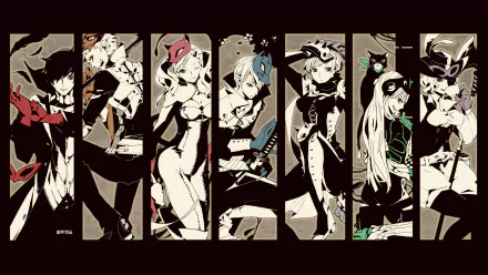 Morgana (Persona) Yusuke Kitagawa Ann Takamaki Ryuji Sakamoto Haru Okumura Makoto Niijima Futaba Sakura Joker (Persona) video game Persona 5 HD Desktop Wallpaper | Background Image