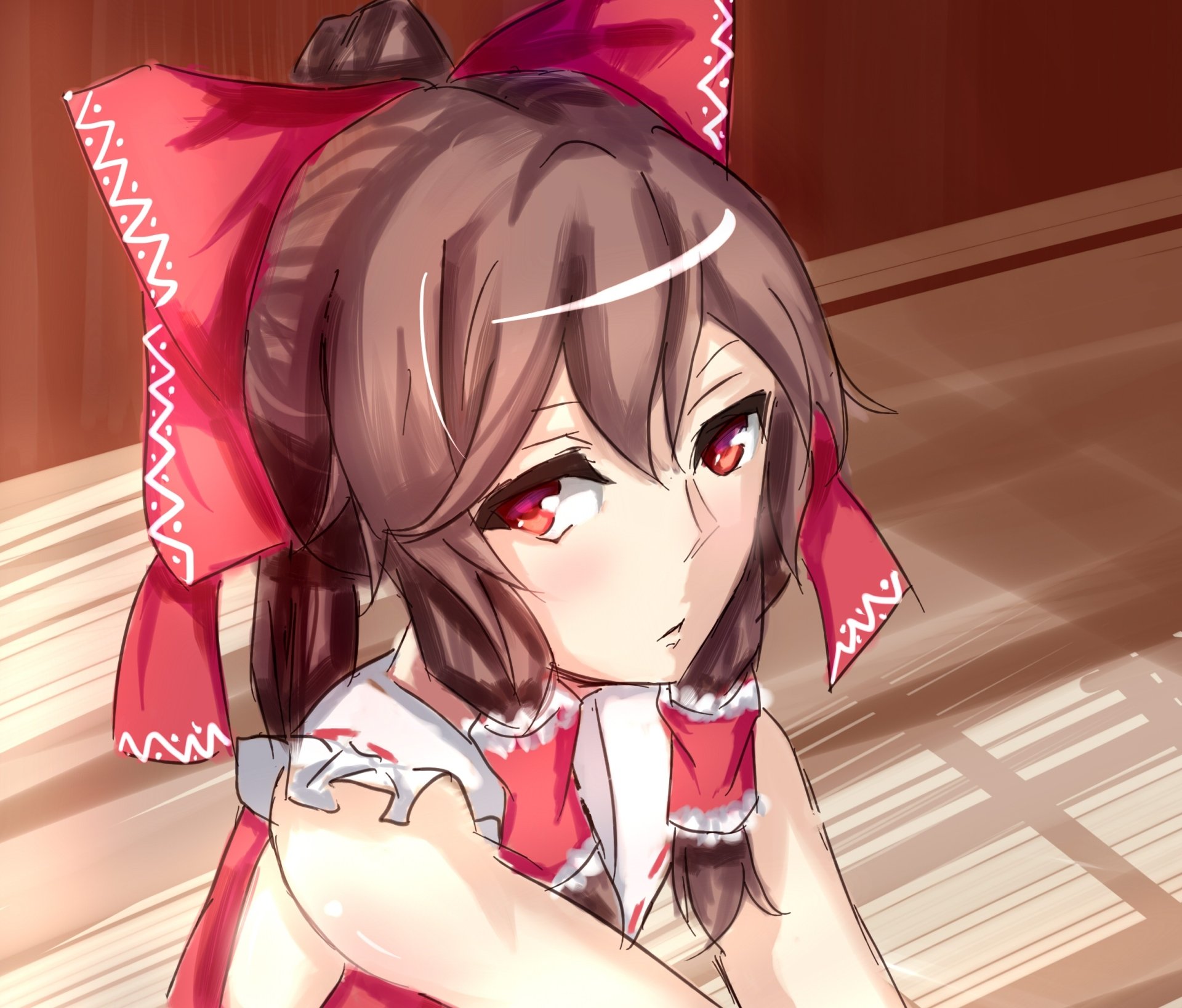 Download Reimu Hakurei Anime Touhou HD Wallpaper by Lx.hk