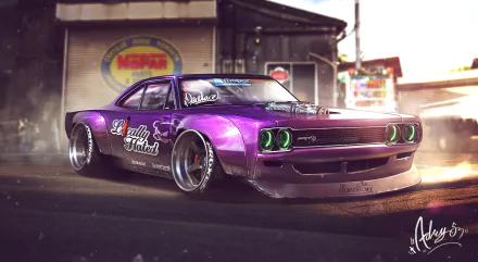 purple car vehicle Plymouth Road Runner HD Desktop Wallpaper | Background Image