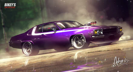 purple car vehicle Plymouth Road Runner HD Desktop Wallpaper | Background Image
