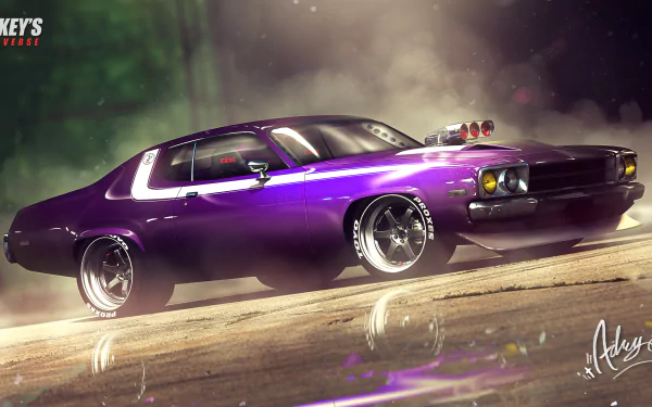 purple car vehicle Plymouth Road Runner HD Desktop Wallpaper | Background Image