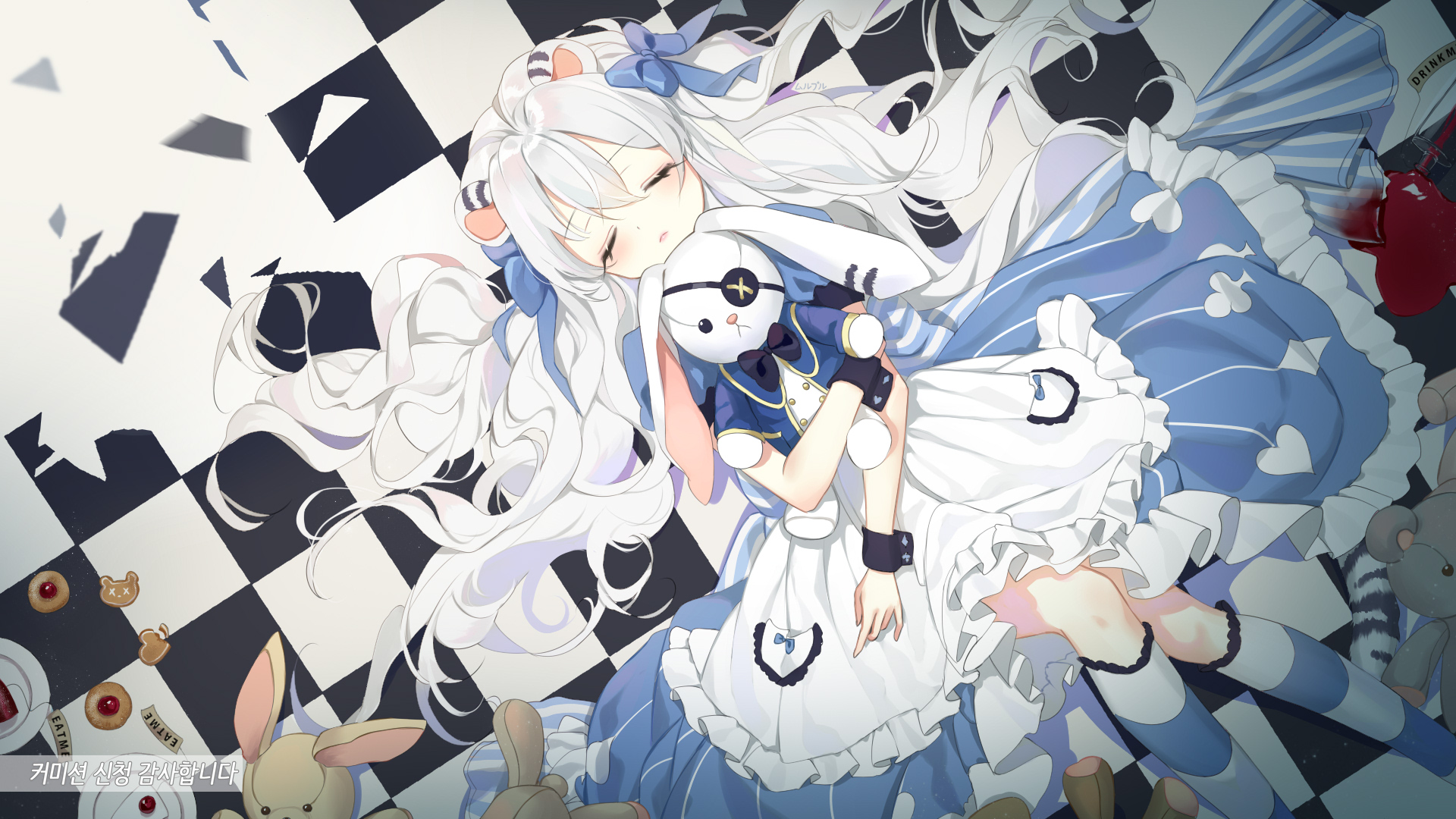Anime Alice In Wonderland 4k Ultra HD Wallpaper by Ueda Ryo