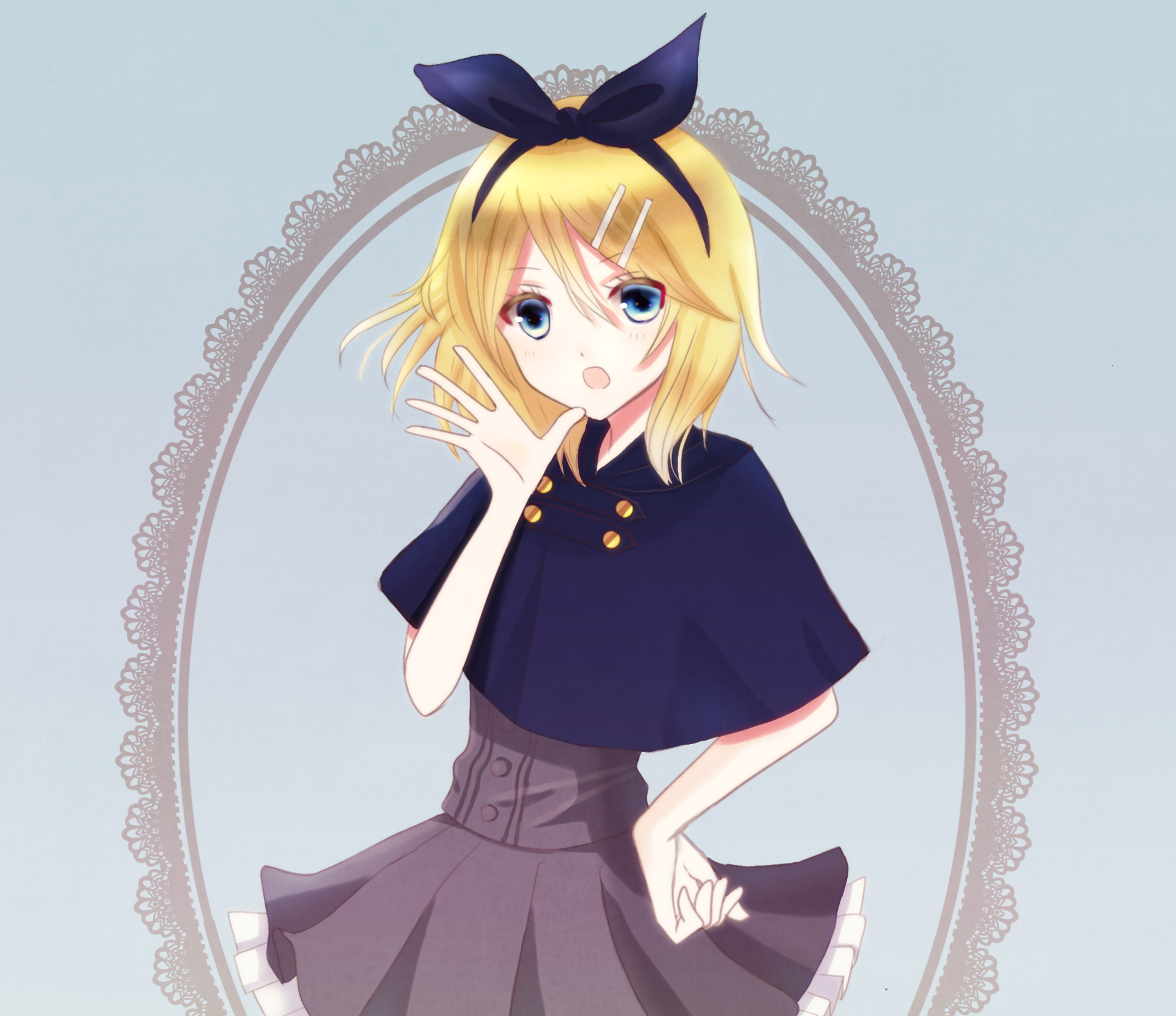 Download Rin Kagamine Anime Vocaloid HD Wallpaper by あでりーぬ