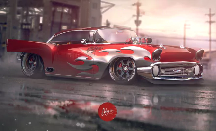 vehicle Chevrolet Bel Air HD Desktop Wallpaper | Background Image