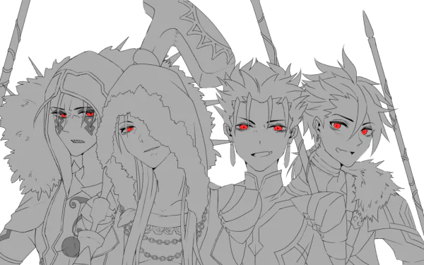 Cu Chulainn Anime Fate/Grand Order HD Desktop Wallpaper | Background Image