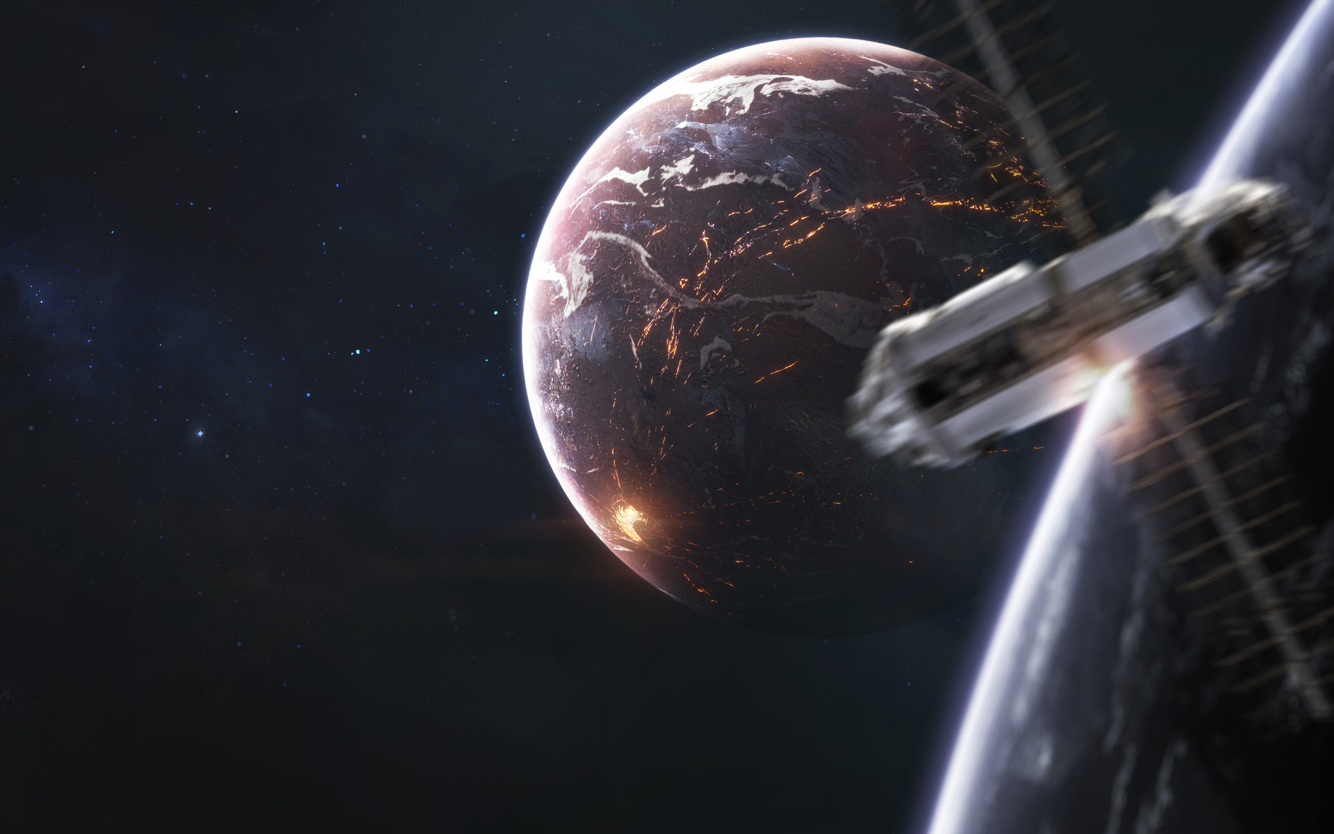 Download Sci Fi Planet Hd Wallpaper By Vadim Sadovski