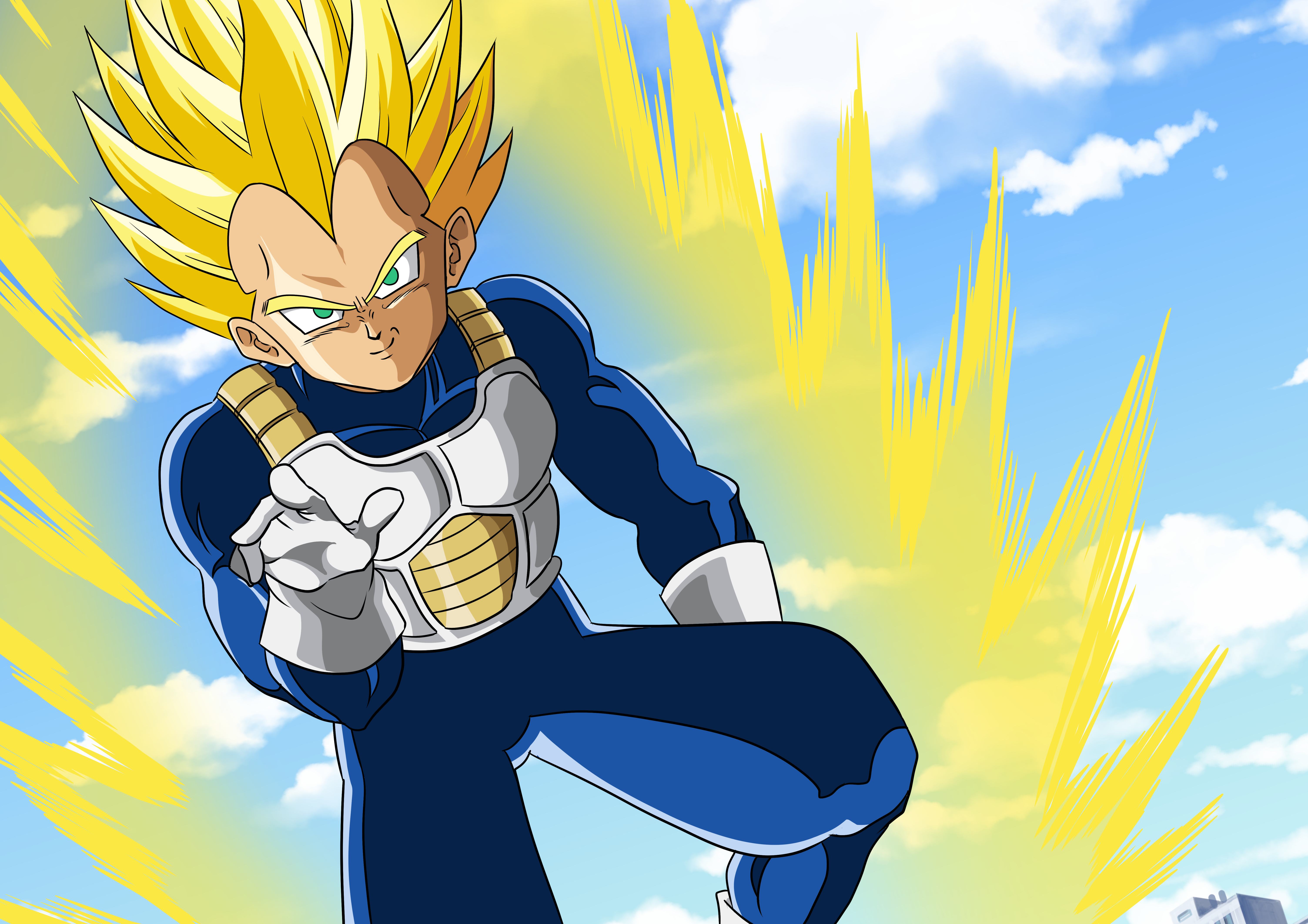 Download wallpapers Golden Goku, battle, Vegeta, artwork, Dragon Ball Super,  manga, DBZ, Goku SSJ3, Goku Super Saiyan 3, DBS, Son Goku for desktop free.  Pictures for desktop free