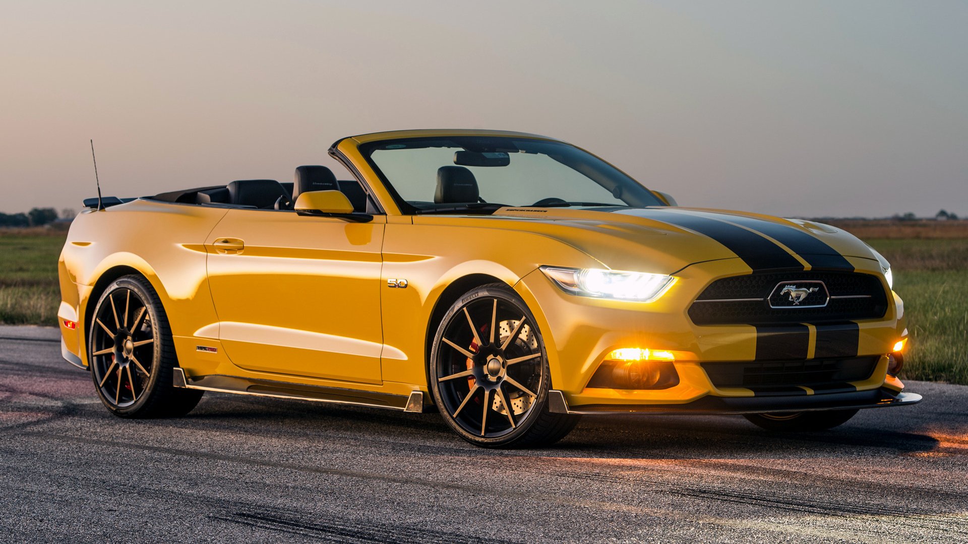 2016 Hennessey Mustang Gt Convertible Hpe750 Supercharged Hd Duvar Kagidi Arka Plan 1920x1080