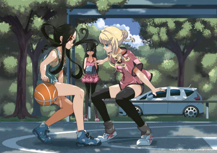 playing Anime Original HD Desktop Wallpaper | Background Image