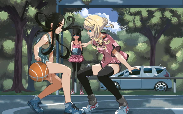 playing Anime Original HD Desktop Wallpaper | Background Image