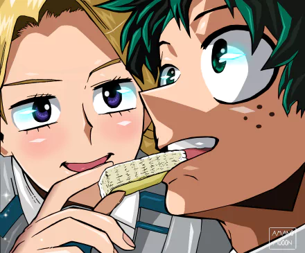 Yuga Aoyama Izuku Midoriya Anime My Hero Academia HD Desktop Wallpaper | Background Image