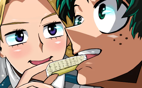 Yuga Aoyama Izuku Midoriya Anime My Hero Academia HD Desktop Wallpaper | Background Image